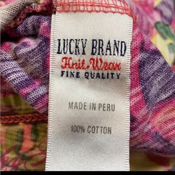 Lucky Brand Tropical Palm Trees Flowy Tunic - Picture 6 of 7